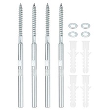 Floating Shelf Bracket Hardware 6", 4Pcs Hidden Invisible Shelf Bracket, Silver