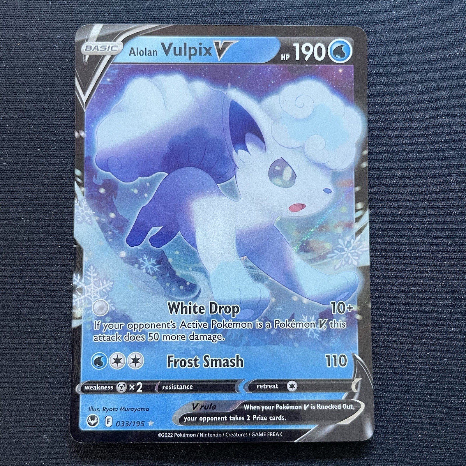 Alolan Vulpix V 033/195 - Silver Tempest - Pokemon TCG