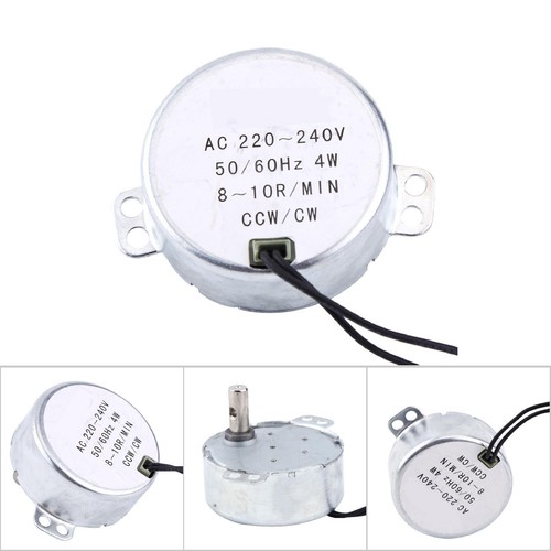 1pc 220-240V AC Synchronous Motor Geared Motor 4W CW/CCW 8-10RPM - Picture 16 of 24