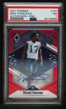 2021 Panini Phoenix Rookie Pink 34/50 Mike Strachan Michael #197 PSA 7 Auto 0s2w