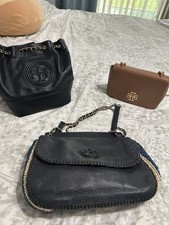 Tory Burch Lot of 3 Handbags Black/Brown Chai...