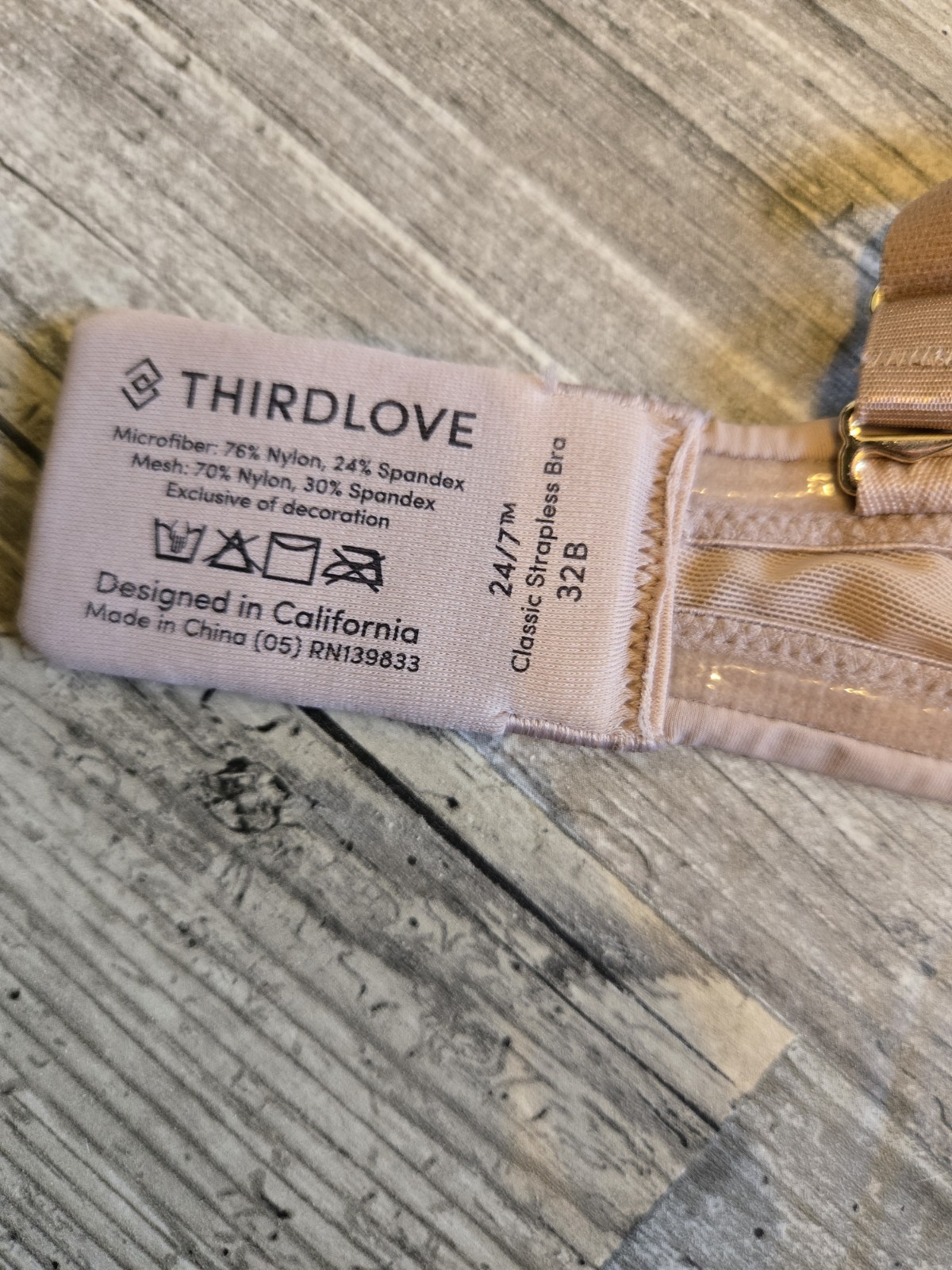 Thirdlove Beige Lightly Lined Underwire Convertib… - image 4