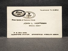 VTG John Hoffman Insurance Springfield Missouri business card VTG John Hoffman Insurance Springfield Missouri business card