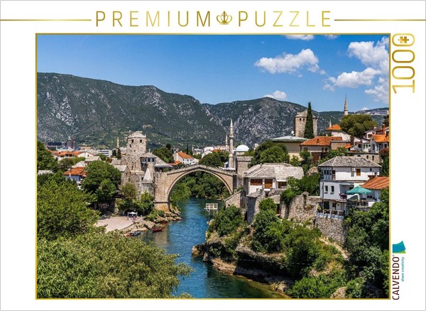 Calvendo Puzzle Old Bridge, Mostar | 1000 Pieces, Finished Size 25.2 × 18.9 In (-image