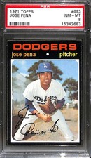1971 Topps #693 JOSE PENA PSA 8 NM-MT 15342683 