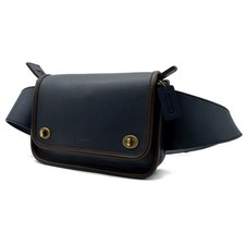 COACH Shoulder Bag Legacy Leather Navy 70722 Authentic From Japan