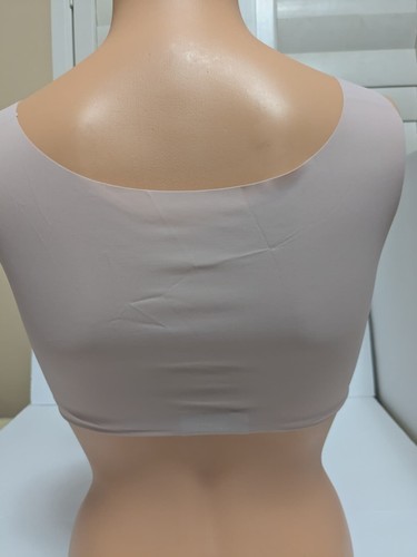 Bralette Inalámbrico Sin Costuras L Rosa Claro Cuello Redondo Elástico Hecho en Colombia - Imagen 9 de 11