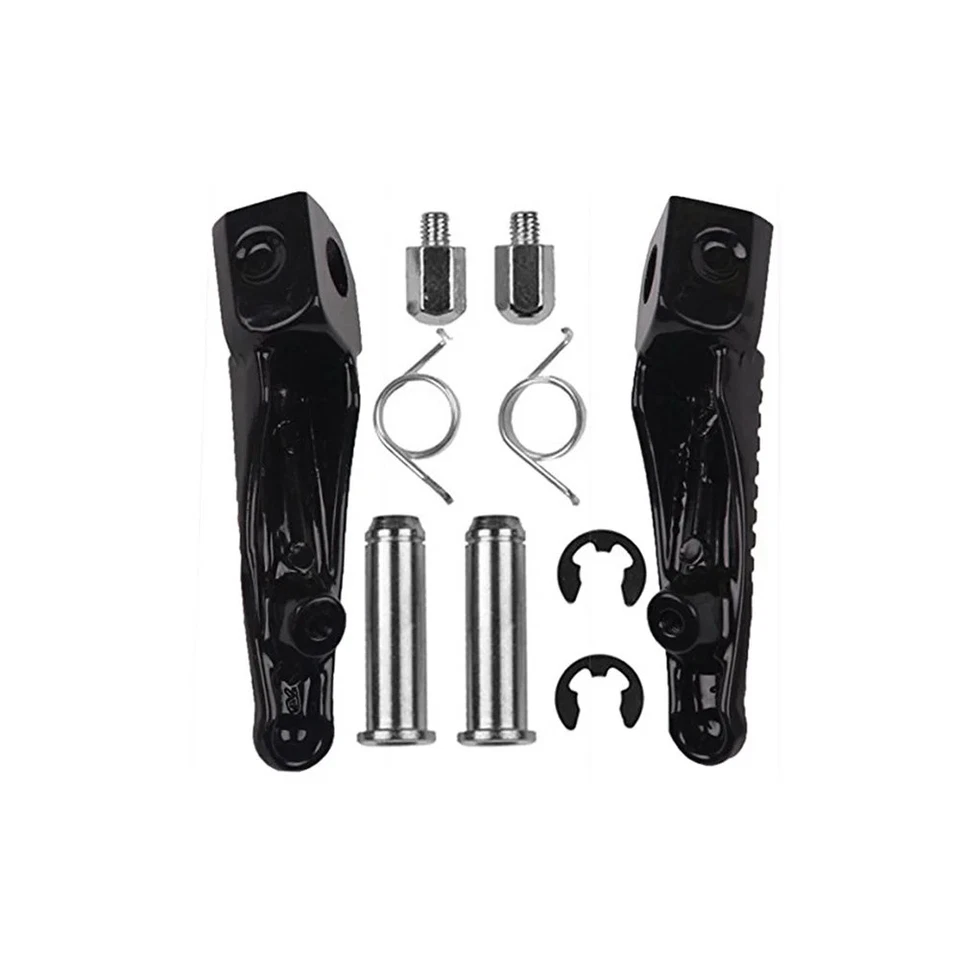 Motorcycle Front Footrests Foot pegs For Kawasaki Ninja 250 Z750 Z800 Z1000 ZX6R - Image 2 of 3