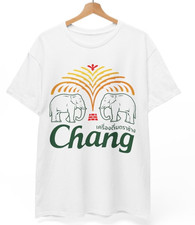 Thai Chang Beer T-Shirt Thailand Elephant Pop Culture Travel Unisex Tee