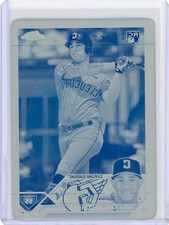 2023 Topps Chrome Update Cyan Printing Plate Rookie USC157 Brayan Rocchio 1/1