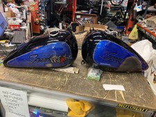 Vtg Shovelhead Gas fuel Tanks OEm Harley Chopper Fatbobs Old Paint Factory 3.5