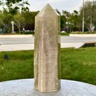 3PC 7.41LB Natural Citrine Crystal Obelisk Tower Wand Point Reiki Healing — photo 5