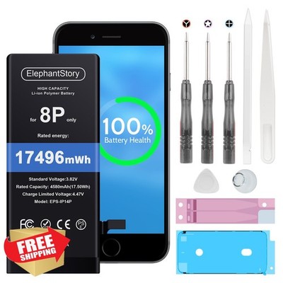 ElephantStory Replacement Battery for iPhone 8 Plus: High Capacity 0 Cycle Li...