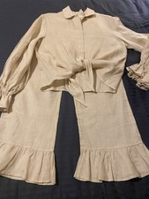 Designer Daily Sleeper Women’s Trouser Set Linen Size S