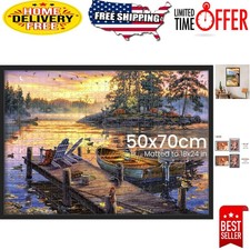 Protective 19.7x27.6 Horizontal Frame for 1000-Piece Puzzles - Matte Finish