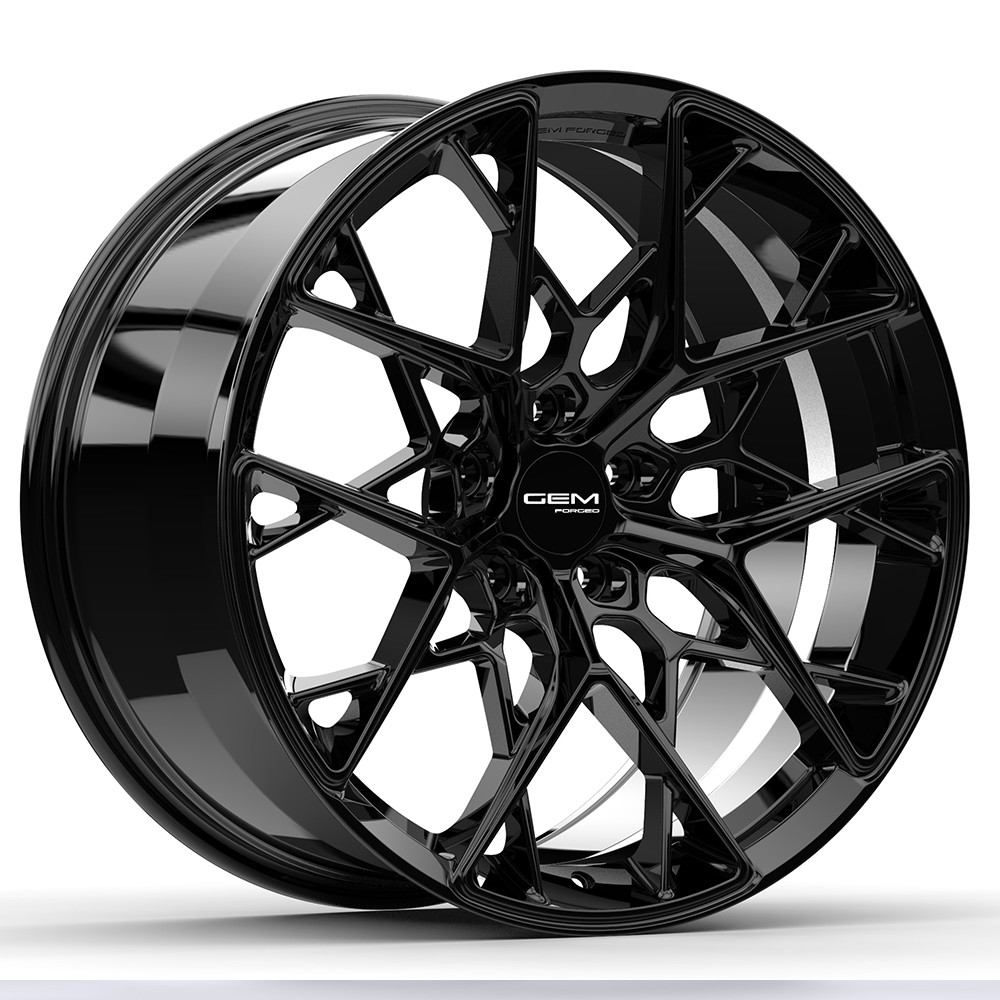 20"/21" GEM Forged GL-01 Gloss Black Wheels for McLaren 720S (2016–2023)