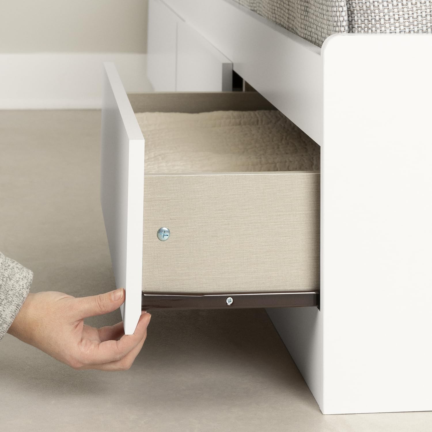 South Shore Reevo Full Storage Bed in White