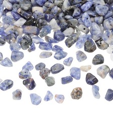 350Pcs Chip Stone Beads Crystals Gemstone for DIY Blue White