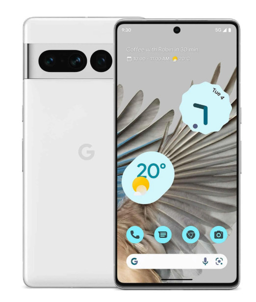 Google Pixel 7 Pro 5G 128GB Dual SIM 6,7" Weiß White Android Smartphone WoW Gut
