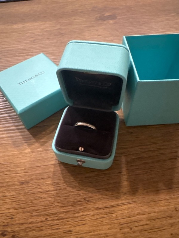 Tiffany & Co. Tiffany Classic Round Band Ring 950 Platinum 3mm Band