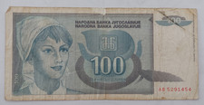 Banknote Jugoslawien 100 Dinara 1992
