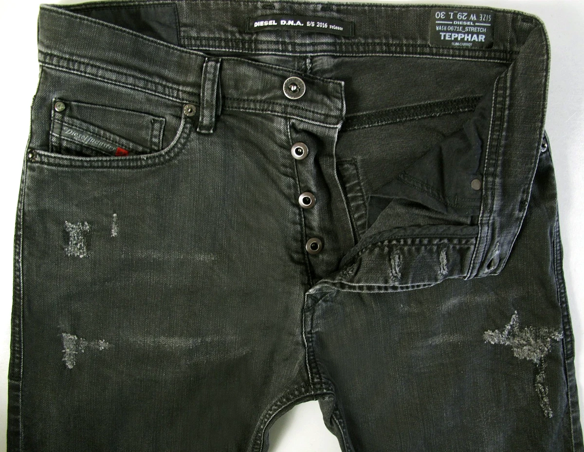 Diesel Tepphar Black Jeans for Men for sale | eBay