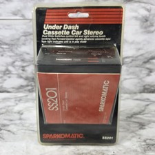 Vintage Sparkomatic Ss201 Underdash Car Radio Cassette Player Stereo New Sealed Vintage Sparkomatic Ss201 Underdash Car Radio Cassette Player Stereo New Sealed