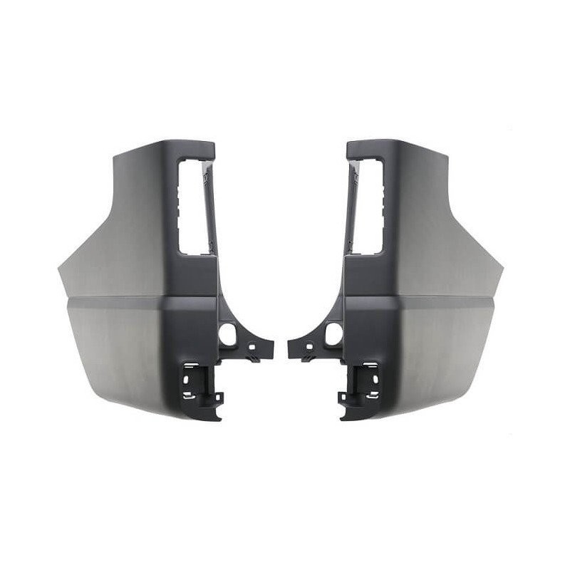 Crosses de pare-choc arrière noires kit Renault Trafic 3 phase 1 et 2 2014-2021 d'angle gauche droit