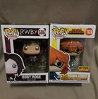 RWBY VAULTED RUBY ROSE #586 FUNKO POP HOT TOPIC EXCLUSIVE MY HERO ACADEMIA LOT