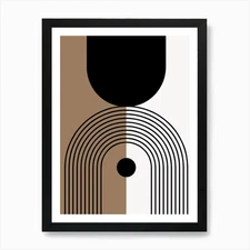 Mid Century Art Prints 2 Art Print Framed Wall Art Poster Canvas Print Picture