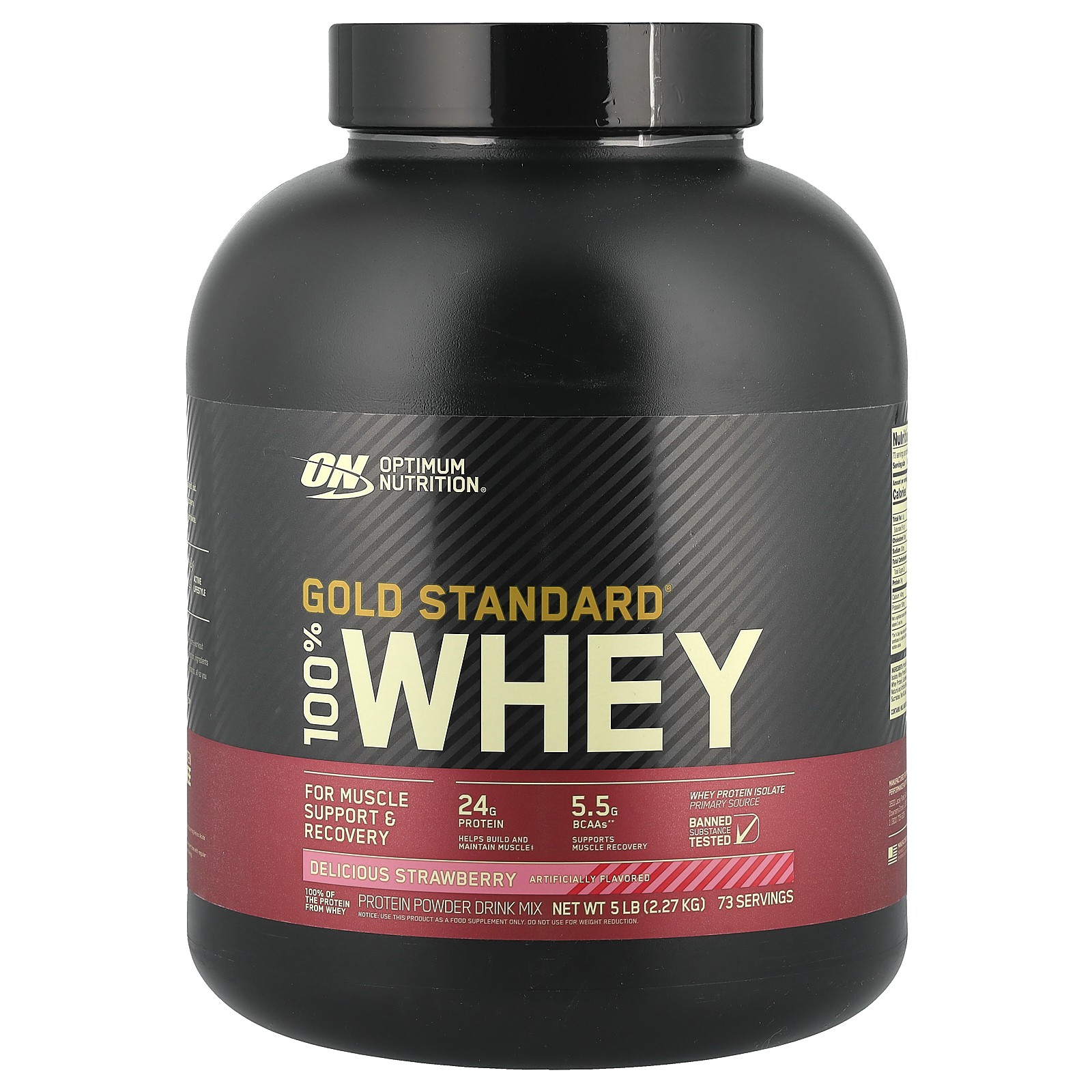 Gold Standard 100 Whey Delicious Strawberry 5 lb 227 kg 18590₽