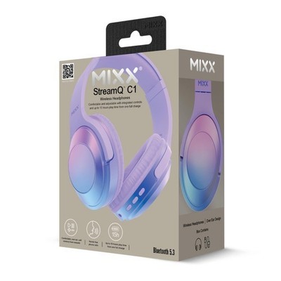Mixx Mermaid 15 Stunden NEU VERSIEGELT StreamQ C1 Over Ear Kopfhörer Freisprechen