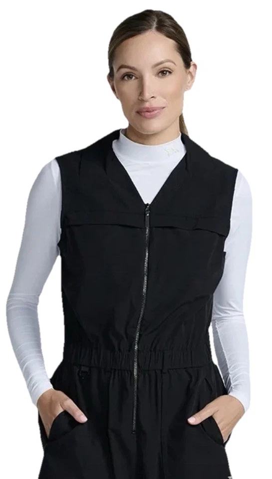 Mameluco de golf para mujer PXG sin mangas con cuello y cremallera negro - TALLA LG Foto 4 de 4