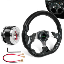 13 Aluminum Alloys Universal D Shape Racing Steering Wheel Wquick Release