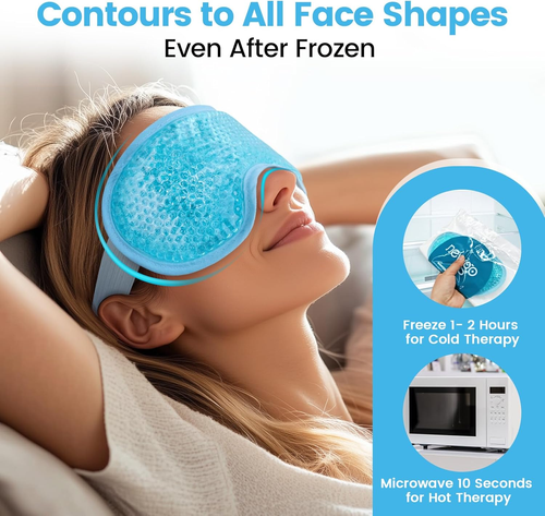 Maschera Gel per Gli Occhi Impacco Freddo Riutilizzabile, Maschera Occhi Gel Fre - Foto 5 di 12