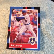 Donruss 1987 Rob Deer Milwaukee Brewers #274 Base Set Baseball Card