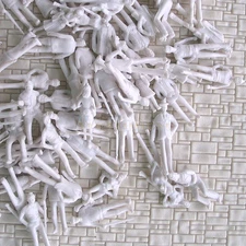 300 pcs OO scale 1:76 UnPainted People passenger Figure