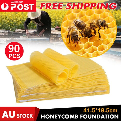 90Pcs Foundation Bee Hive Wax Frames Waxing Beekeeping