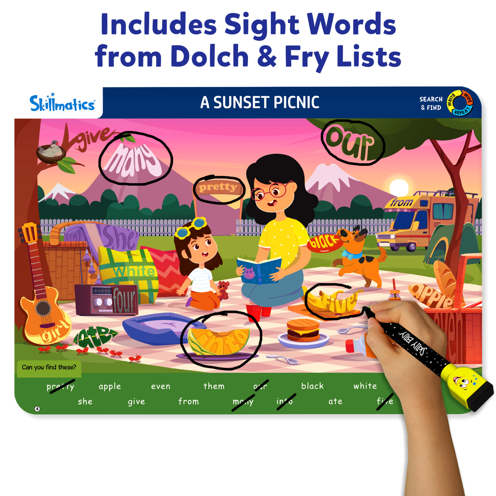Skillmatics Preschool Learning Activity - Search and Find Sight Words
