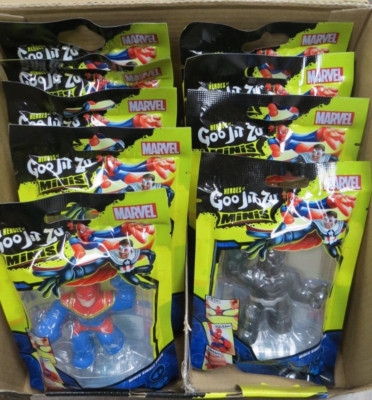 MARVEL HEROES OF GOO JIT ZU S5 MINIS SINGLE PACKS STRETCHY TOY 9PC LOT NEW