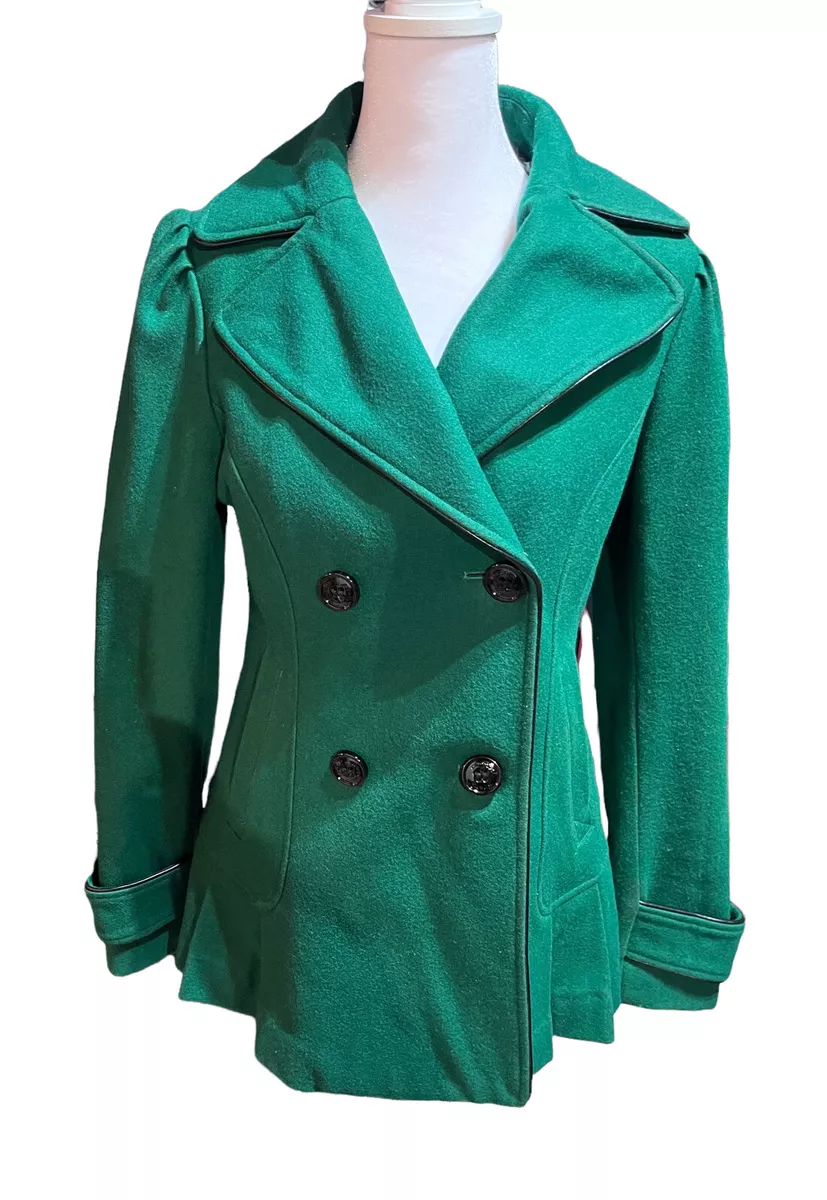 Green hotsell wool peacoat