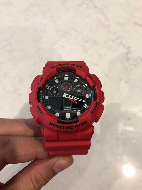 CASIO G-Shock GA100B-4ACR Unisex Wrist Watch | eBay