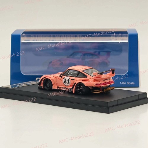 1:64 SW 911 RWB 993 #23 Racing Sports Pink Diecast Model Car Limited Collection - Picture 7 of 7