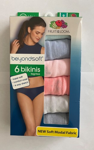 Fruit of the Loom Beyondsoft 6 Bikinis size 9 (2X) - Picture 2 of 2