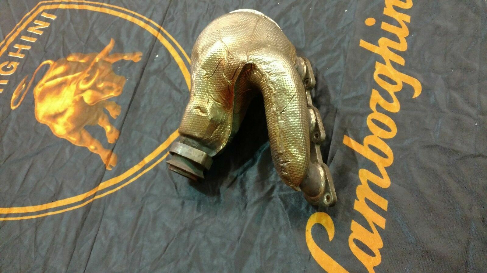 LAMBORGHINI DIABLO EXHAUST MANIFOLD BULKHEAD OEM 004435458