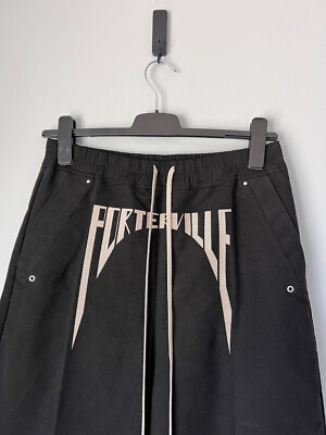 Rick Owens Porterville Wide Belas - Size 50 - Black - NEW - Made
