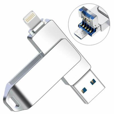 USB3.0 Flash Drive Speicherstick OTG Für iPhone iPad iOS 32/64/128/256/512GB