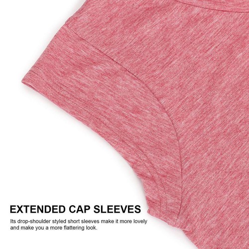 Women T-Shirt Blouse Short Sleeve Pullover Tunic Tops V Neck Loose Linen Summer - Picture 10 of 19