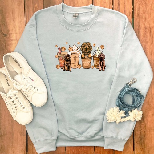 LABRADOODLE AND COFFEE SWEATSHIRT - Picture 29 of 64