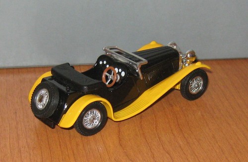 Matchbox Yesteryear MBC-10 Y1 Jaguar SS100 Black Body Yellow Chassis Code 2 - Bild 3 von 10